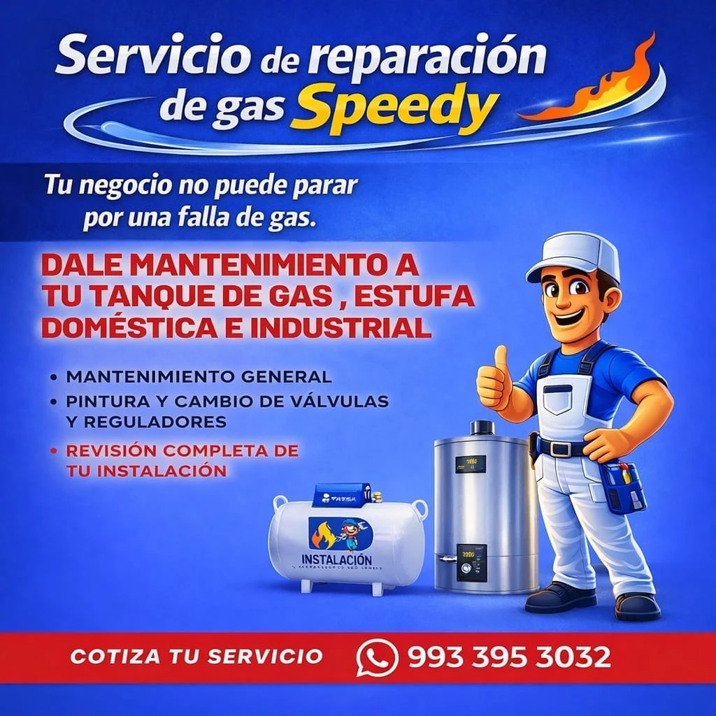 Servicio de reparación de gas Speedy